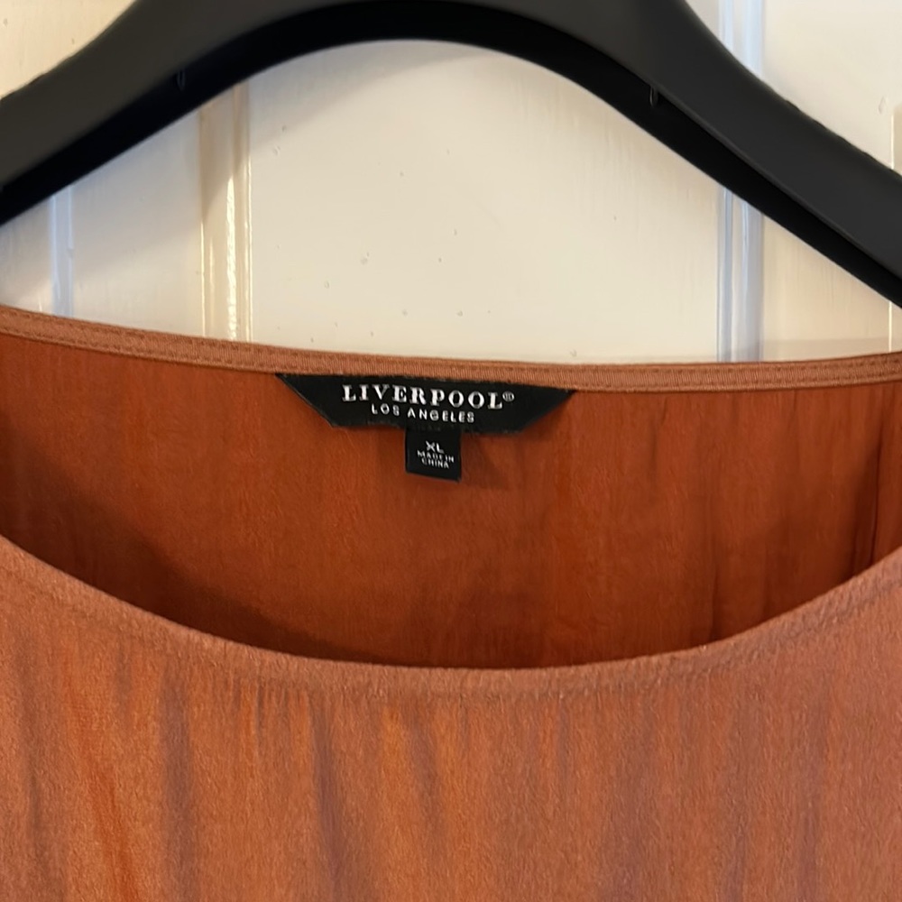Liverpool extra-large, copper blouse